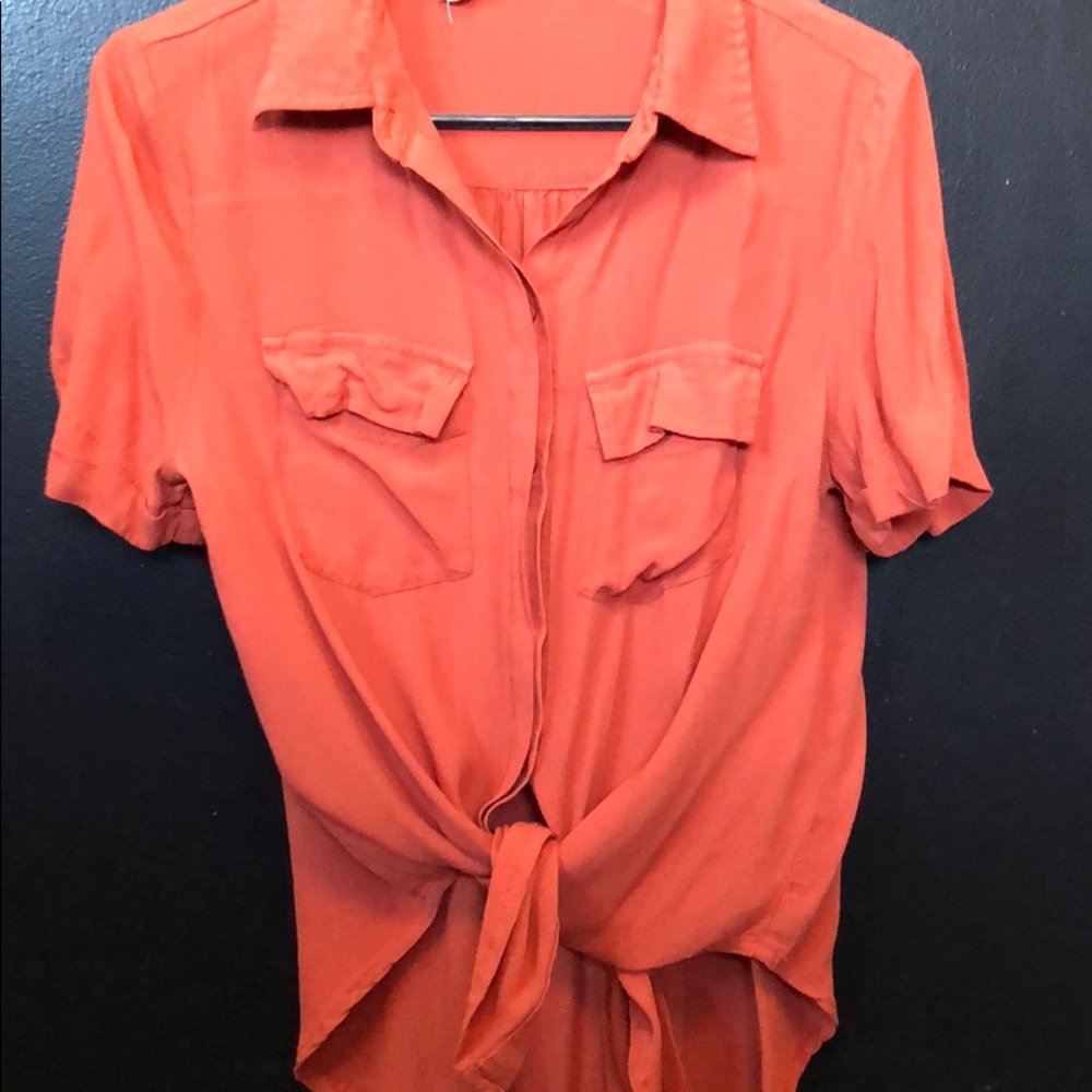 Orange blouse